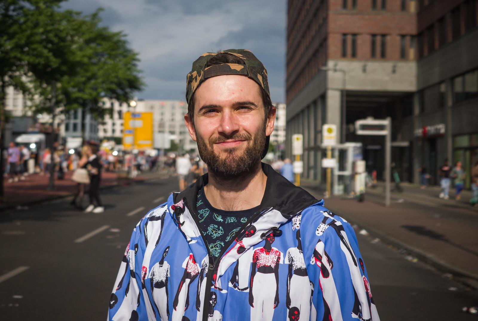 Street art portrait of Andrés